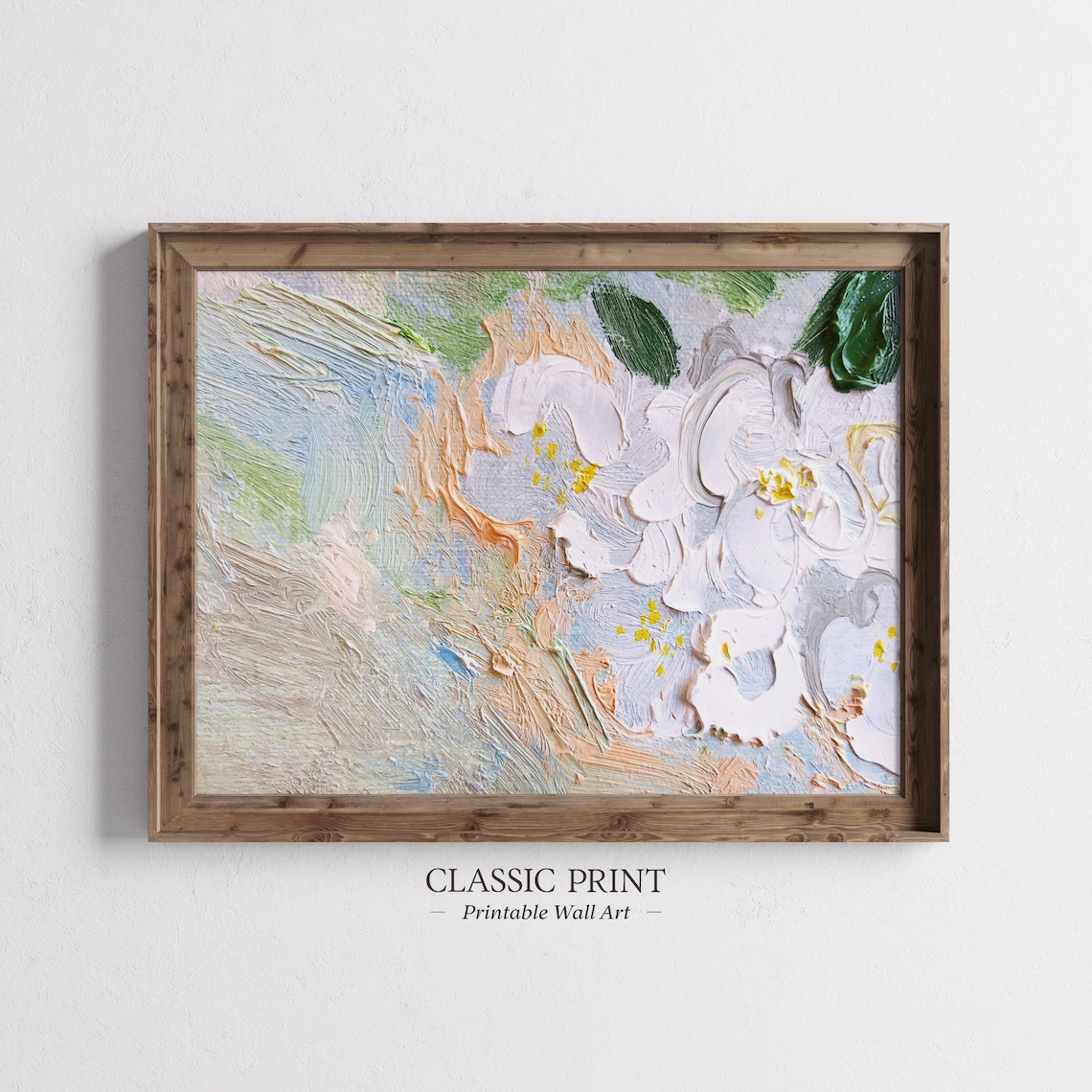 Abstract Expressionism Oil Painting, Wall Art Print