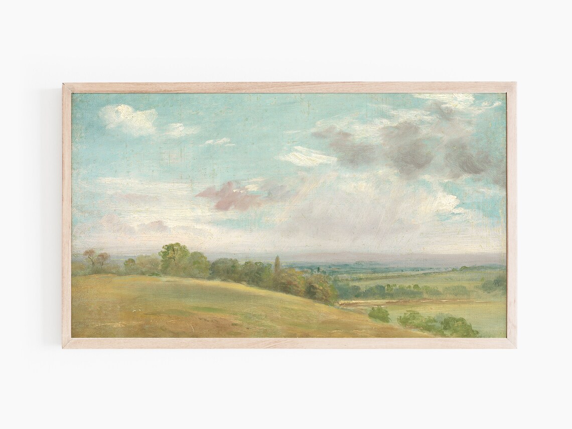 Vintage Landscape Painting Art Print, Classic Decor - Image 2