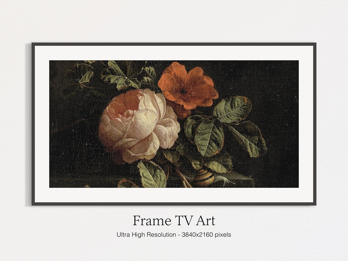 Classic Roses Painting Still Life Art Print - Image 4