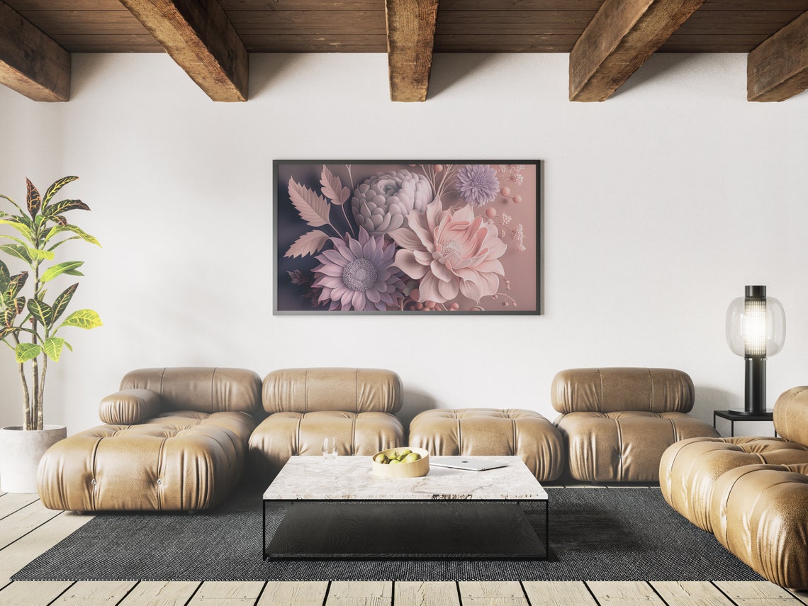 Modern Flowers Still Life Painting - Image 4