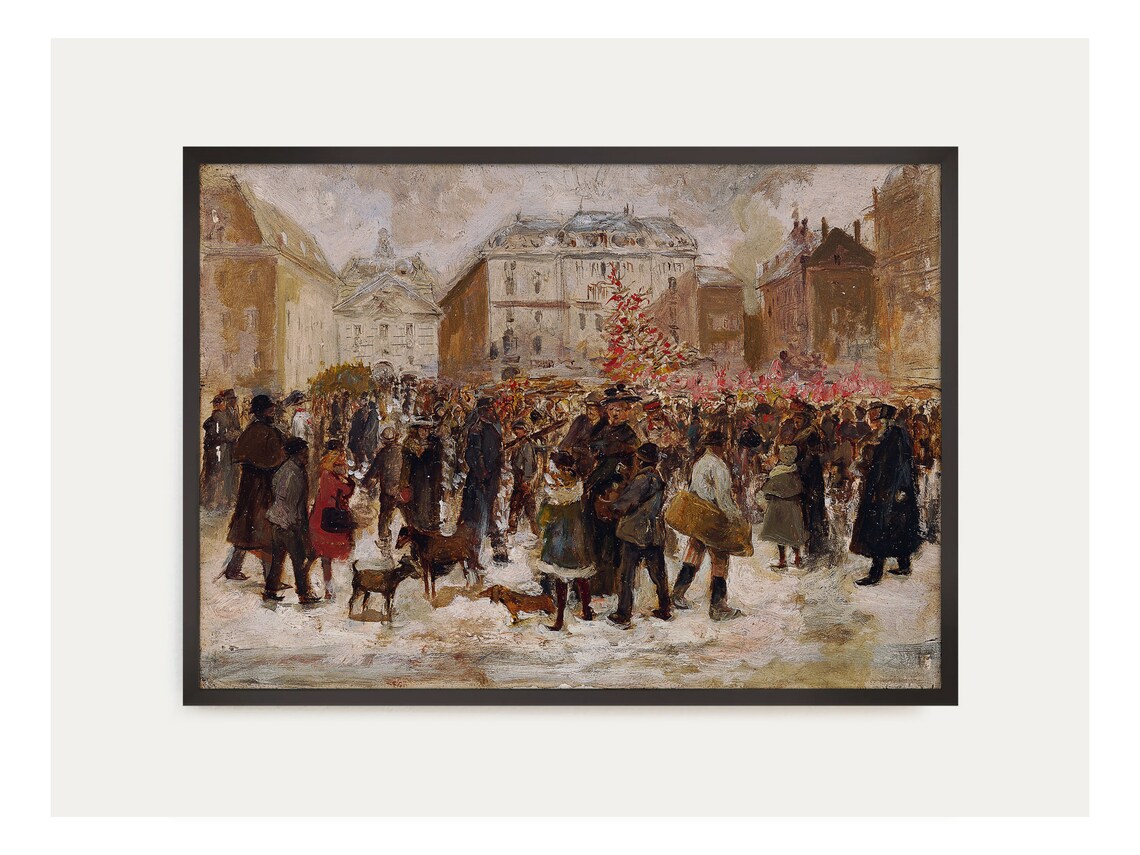 City Scenery, Classic Oil Art Print - Image 4