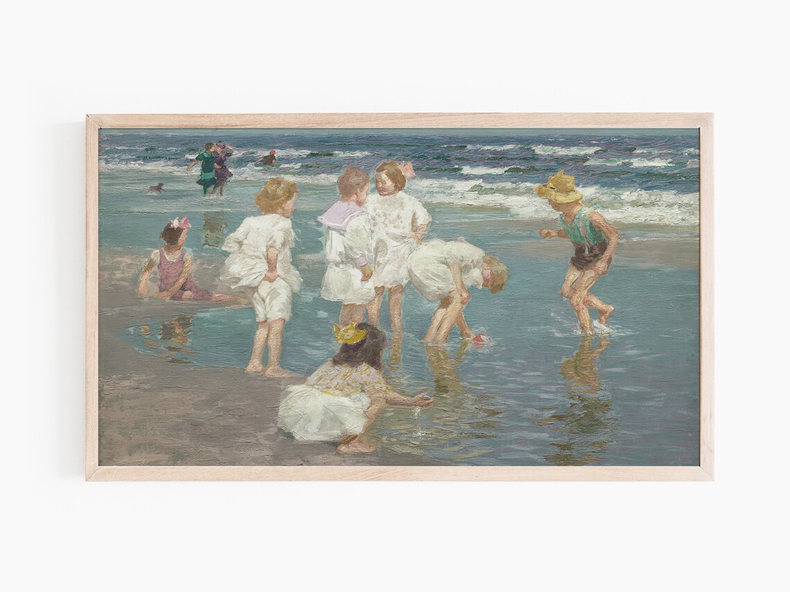 Children Summertime Classic Oil Painting Art Print - Image 2