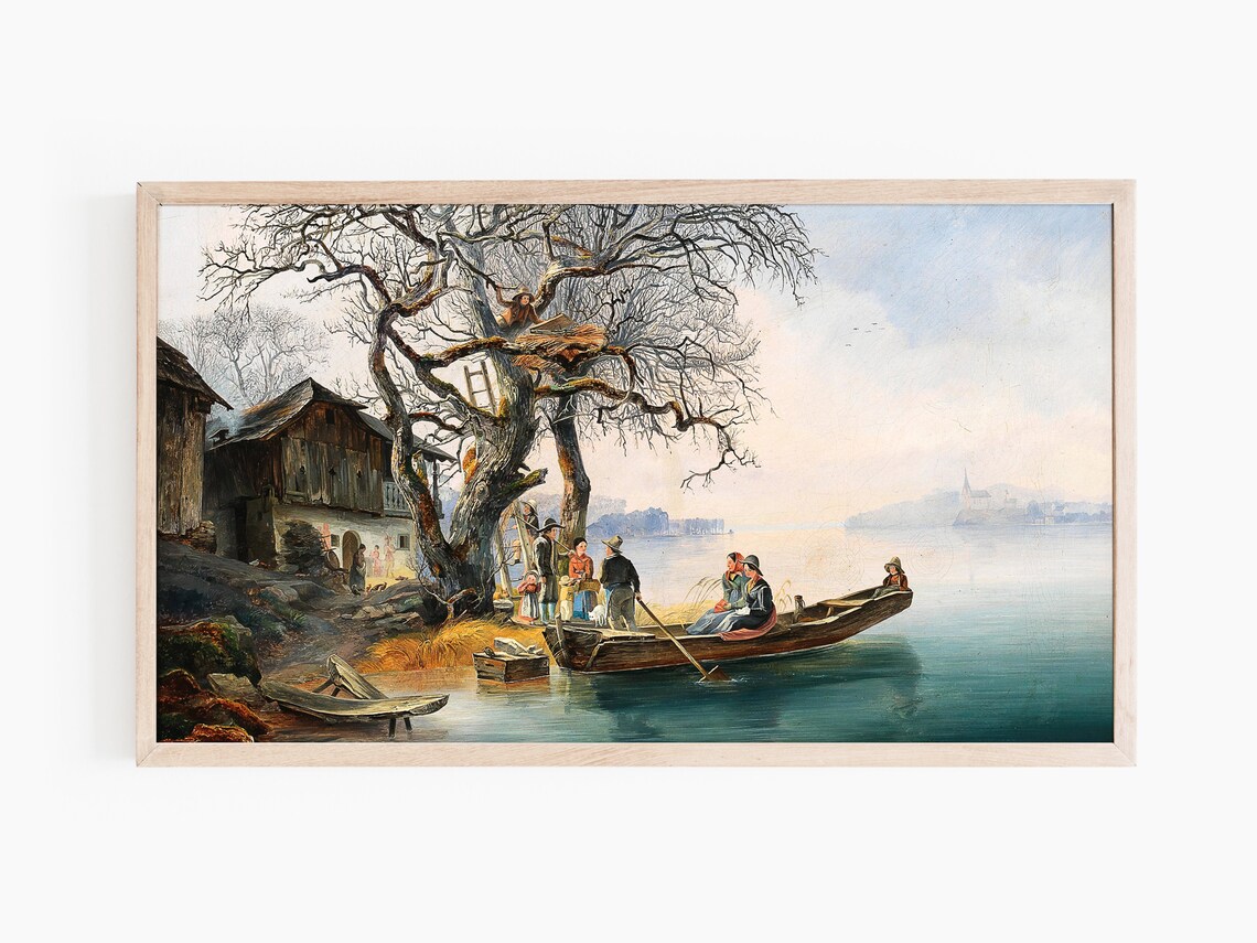 Vintage Autumn Painting - Seasonal Art Print - Image 3