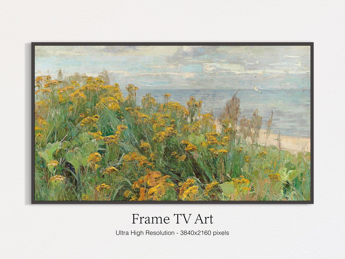 Vintage Summer Landscape Painting Art Print