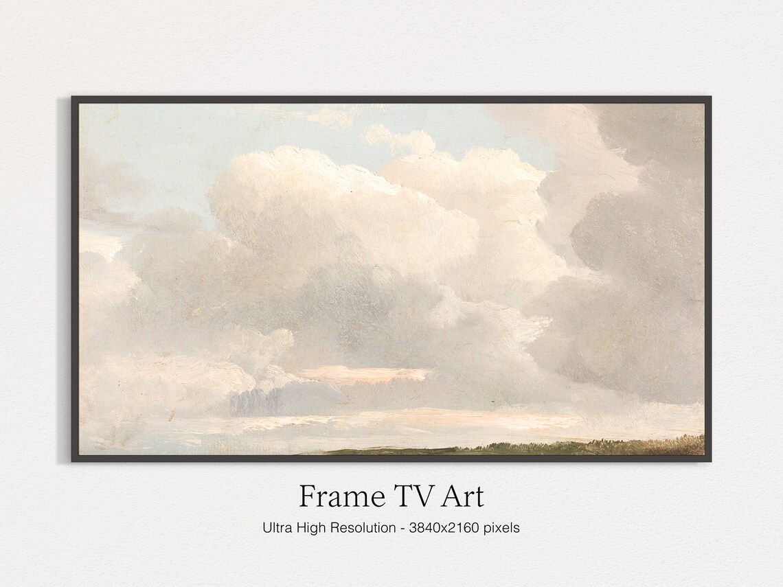 Cloud Painting Art Print, Country Farmhouse Decor