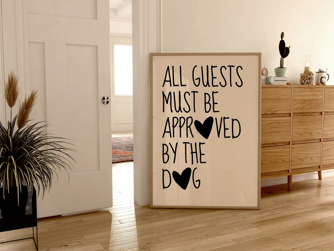 Dog Entryway Decor, Minimalist Puppy Wall Art - Image 2