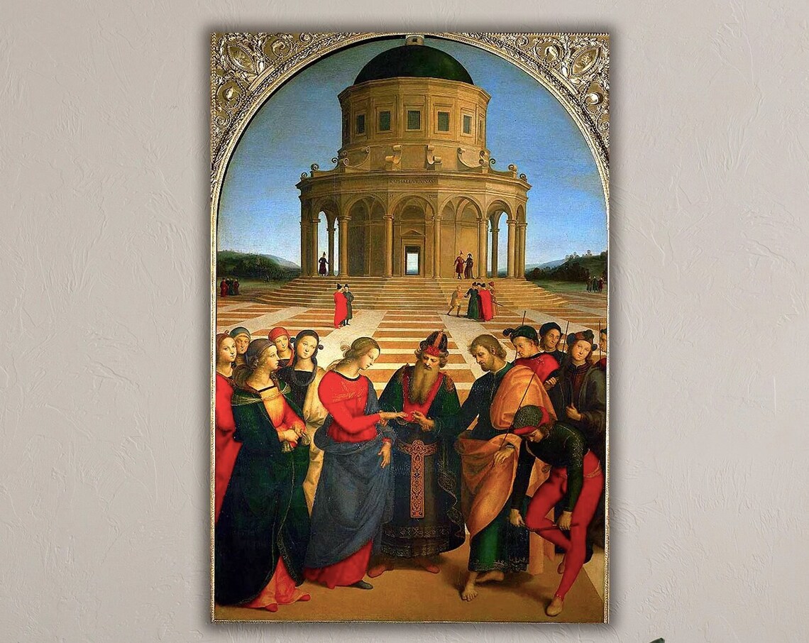 Raffaello Sanzio Marriage Of The Virgin Mary Art Print