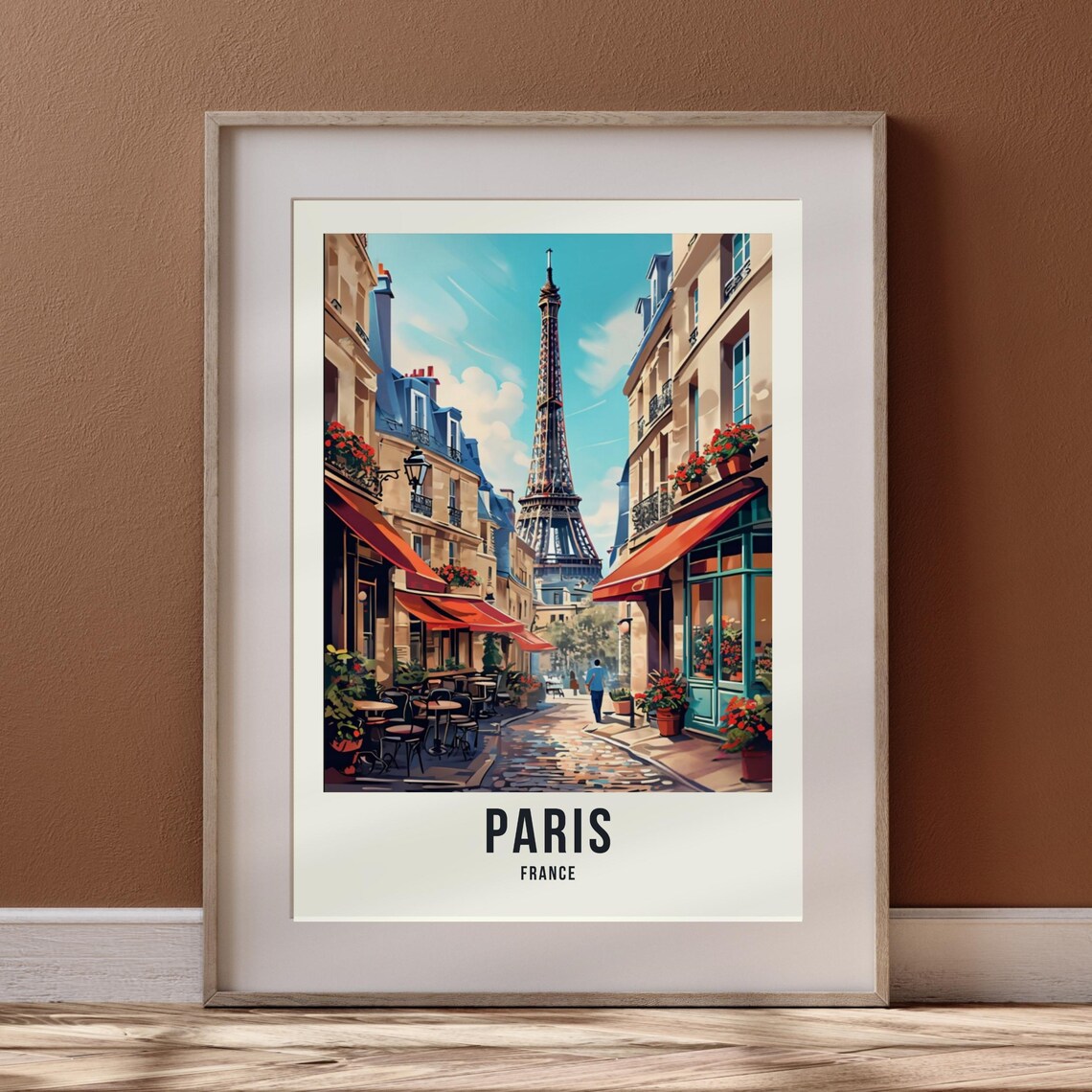 Paris Eiffel Tower Travel Poster, Parisian Decor - Image 3