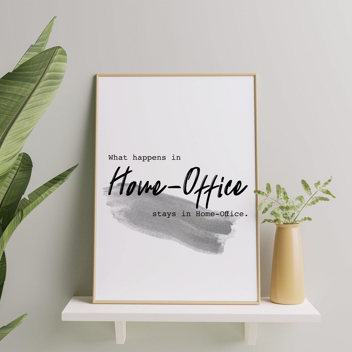 What Happens in Home Office Stays There Funny Workspace Poster - Image 3
