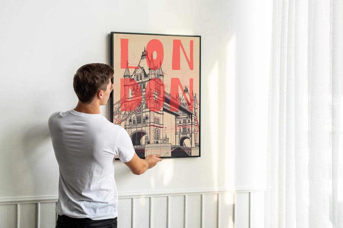 London Tower Contemporary Travel Poster - Image 6