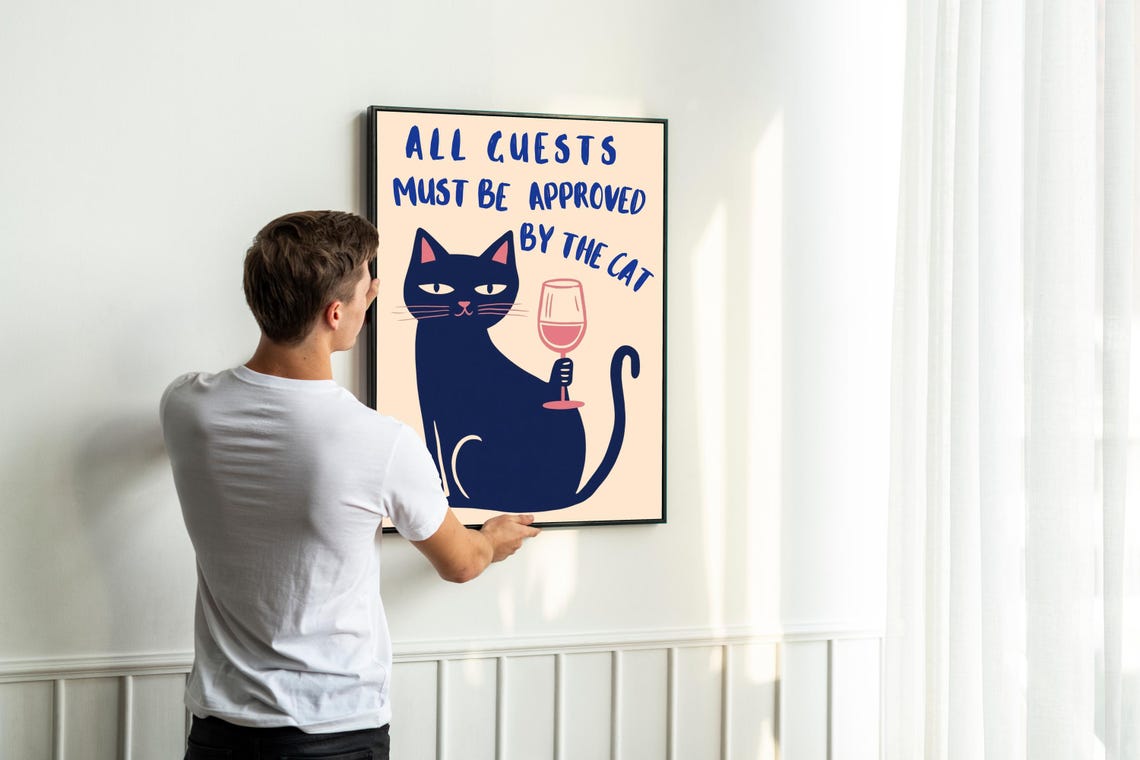 Cat Lover Gift Funny Quote, Poster Print - Image 5