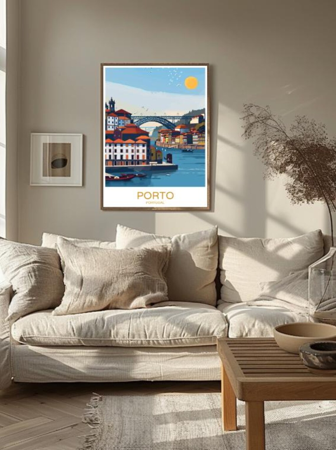 Porto Skyline Travel Poster Stunning Cityscape Wall Art Iconic Portuguese Architecture Print Portugal Travel Gift Urban Decor - Image 3