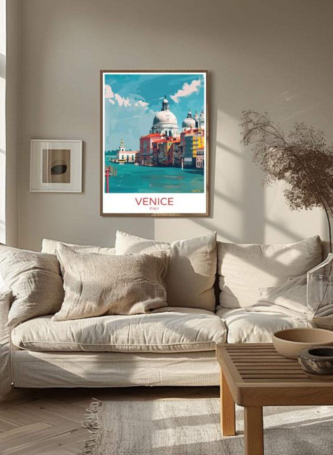 Venice Italy Grand Canal Basilica Vintage Cityscape Travel Poster - Image 3