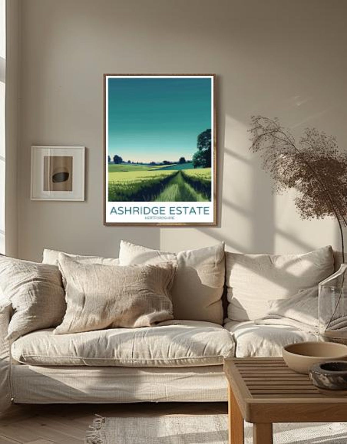 Ashridge Estate Hertfordshire Travel Poster Scenic English Countryside Wall Art Nature Landscape Print British Estate Decor - Image 2