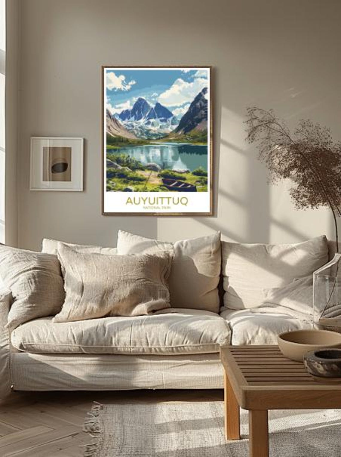 Auyuittuq National Park Canada Arctic Wilderness Lake Canoe Poster - Image 2