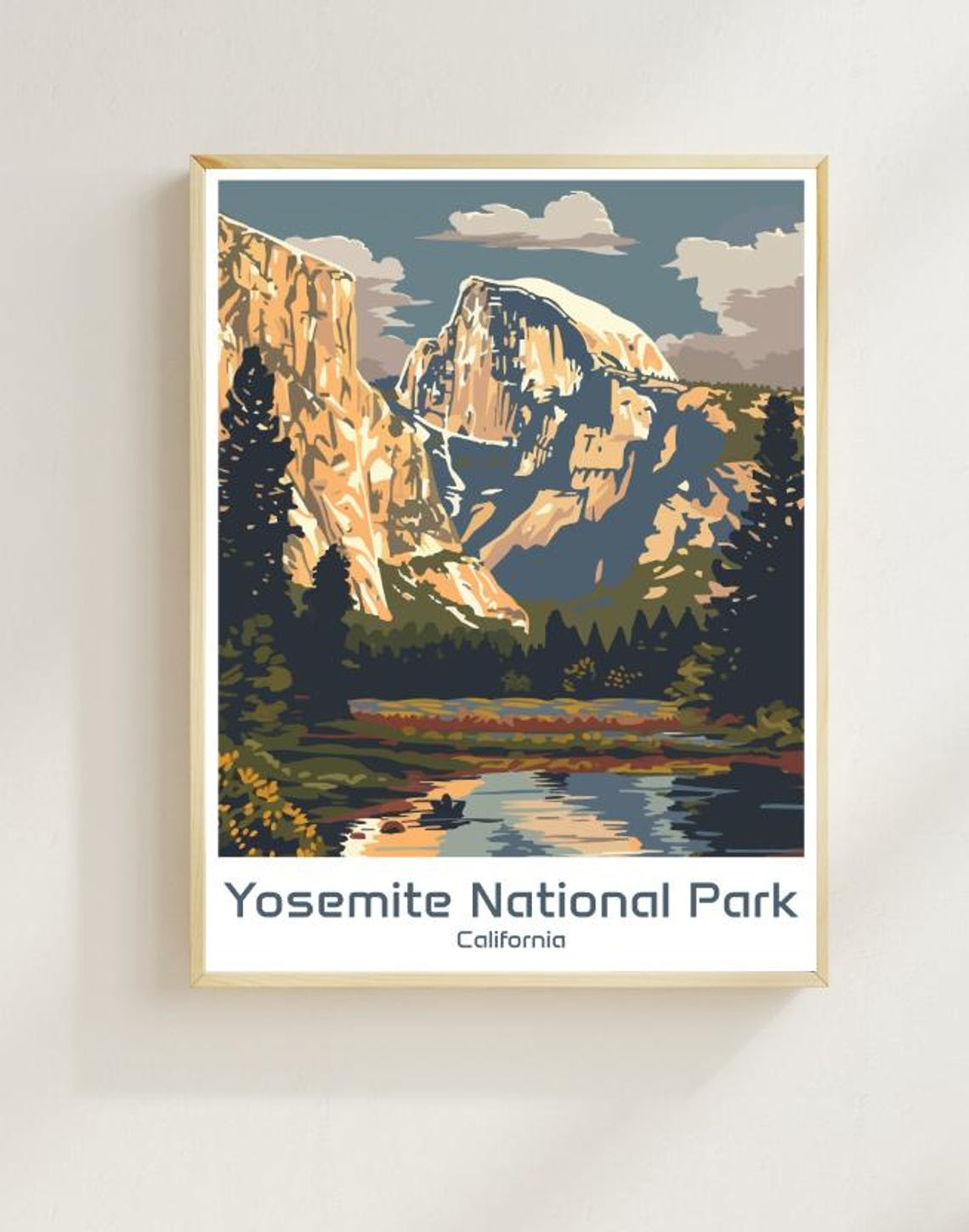 Yosemite National Park California Half Dome Valley View Poster
