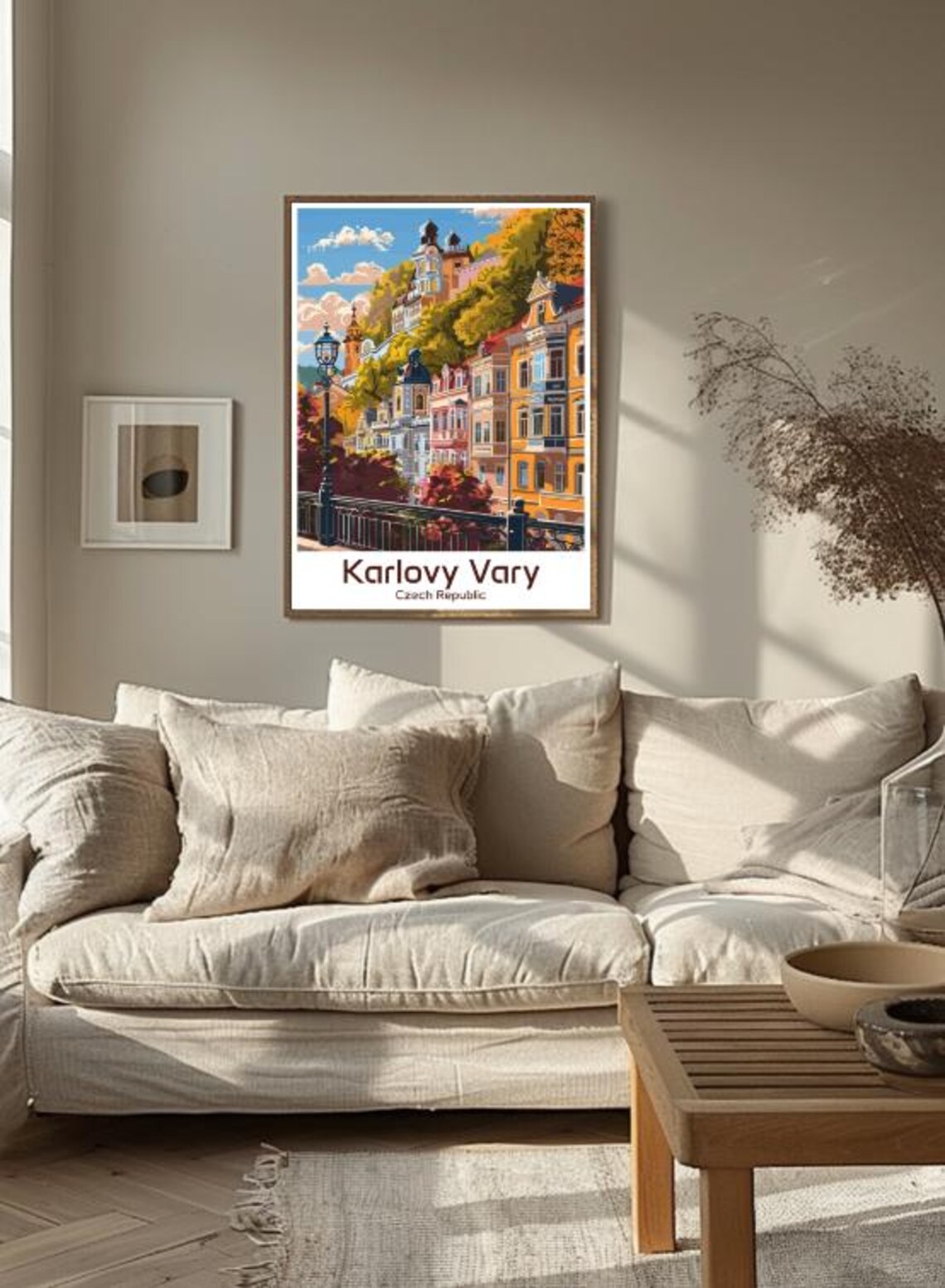 Karlovy Vary Czech Republic Spa Town Street Vintage Travel Poster - Image 3