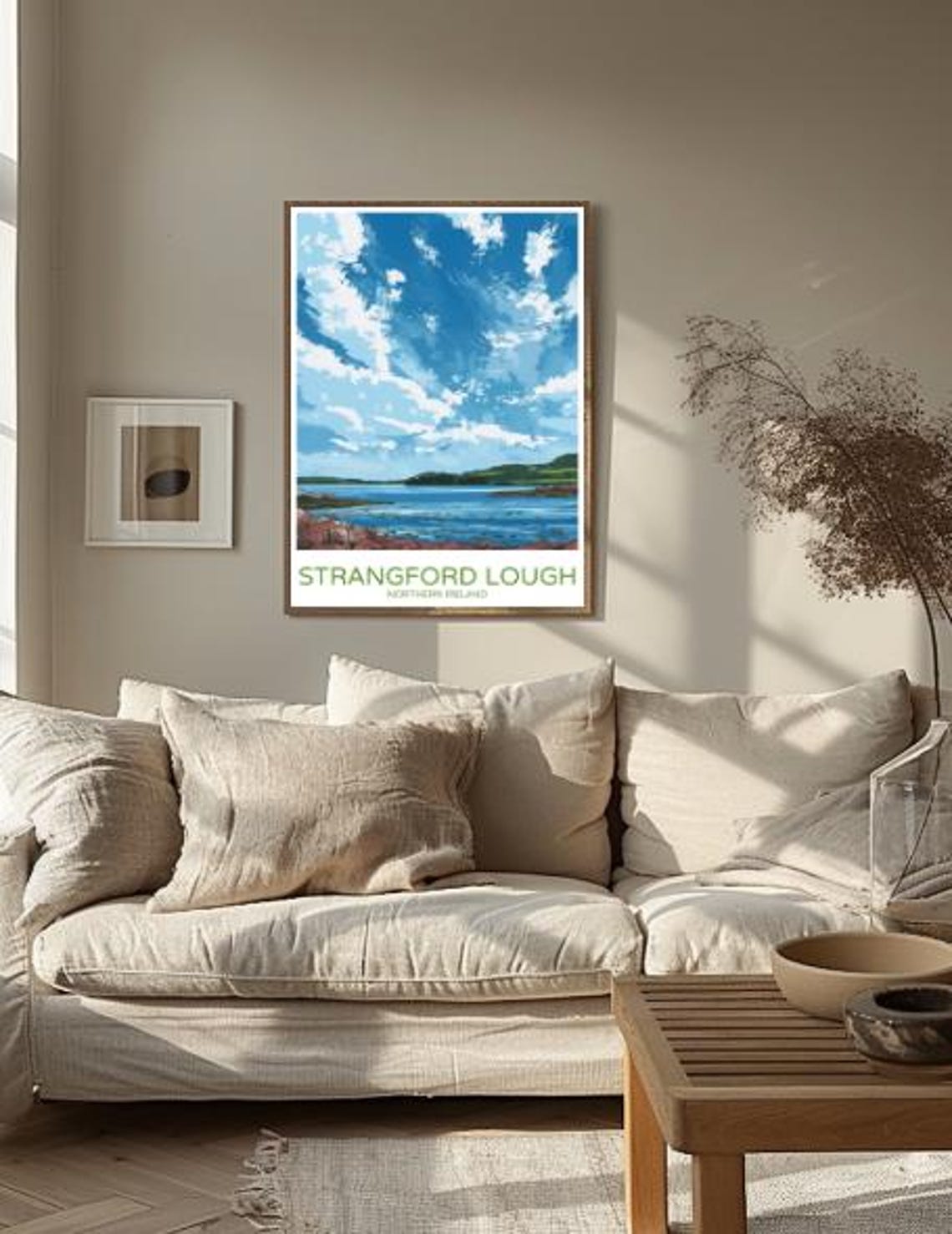 Strangford Lough Northern Ireland Travel Poster Scenic Waterway Countryside Landscape Coastal Wall Art Irish Nature Print Travel Gift - Image 2