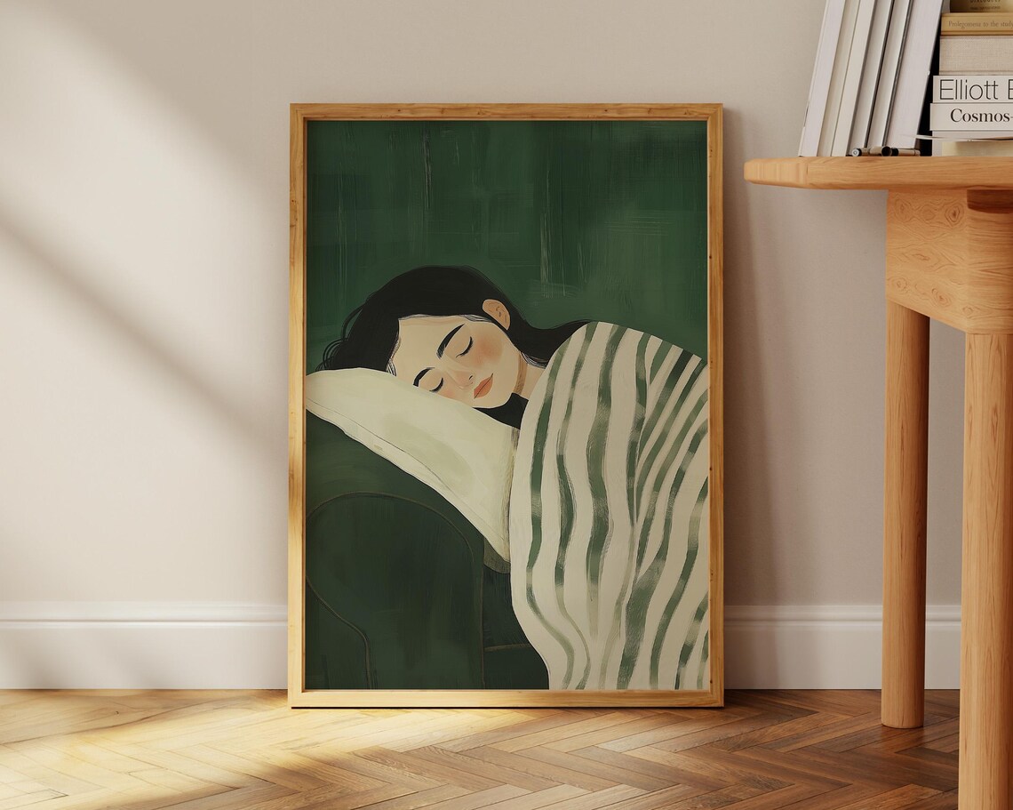 Abstract People Stripe Woman, Contemporary Poster - Image 2