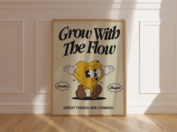 Retro Quote Wall Art Print Wall Art Motivational Quote Print Retro Poster Posters And Prints Wall Art Print