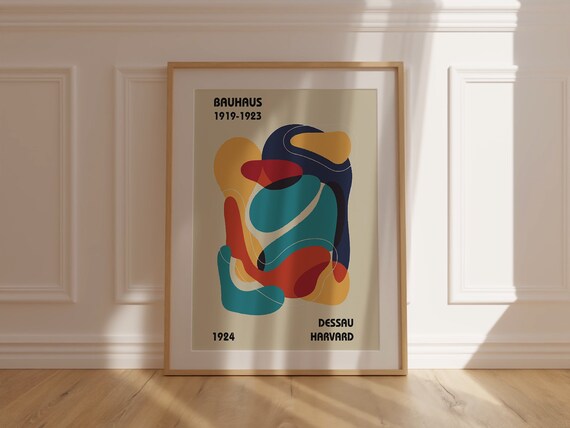 Bauhaus Poster Print, Bauhaus Wall Art