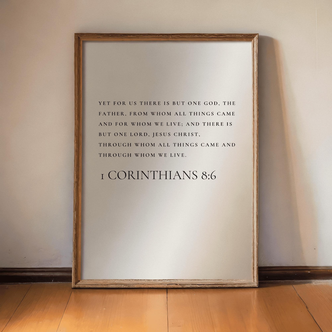 1 Corinthians 86 Christian Faith Art Print