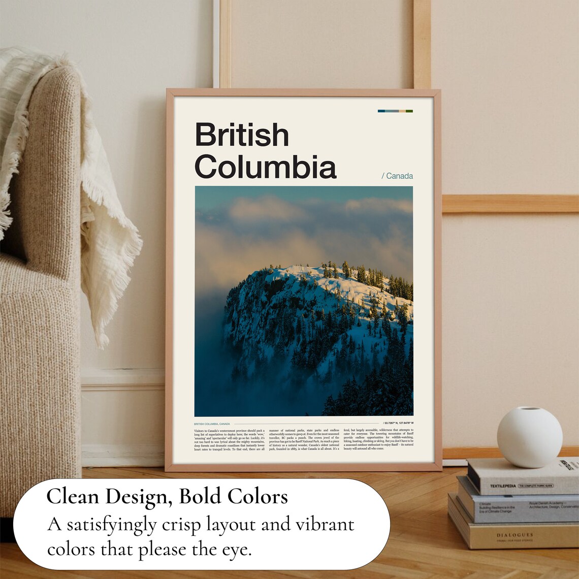 British Columbia Canada Travel Poster - Image 3