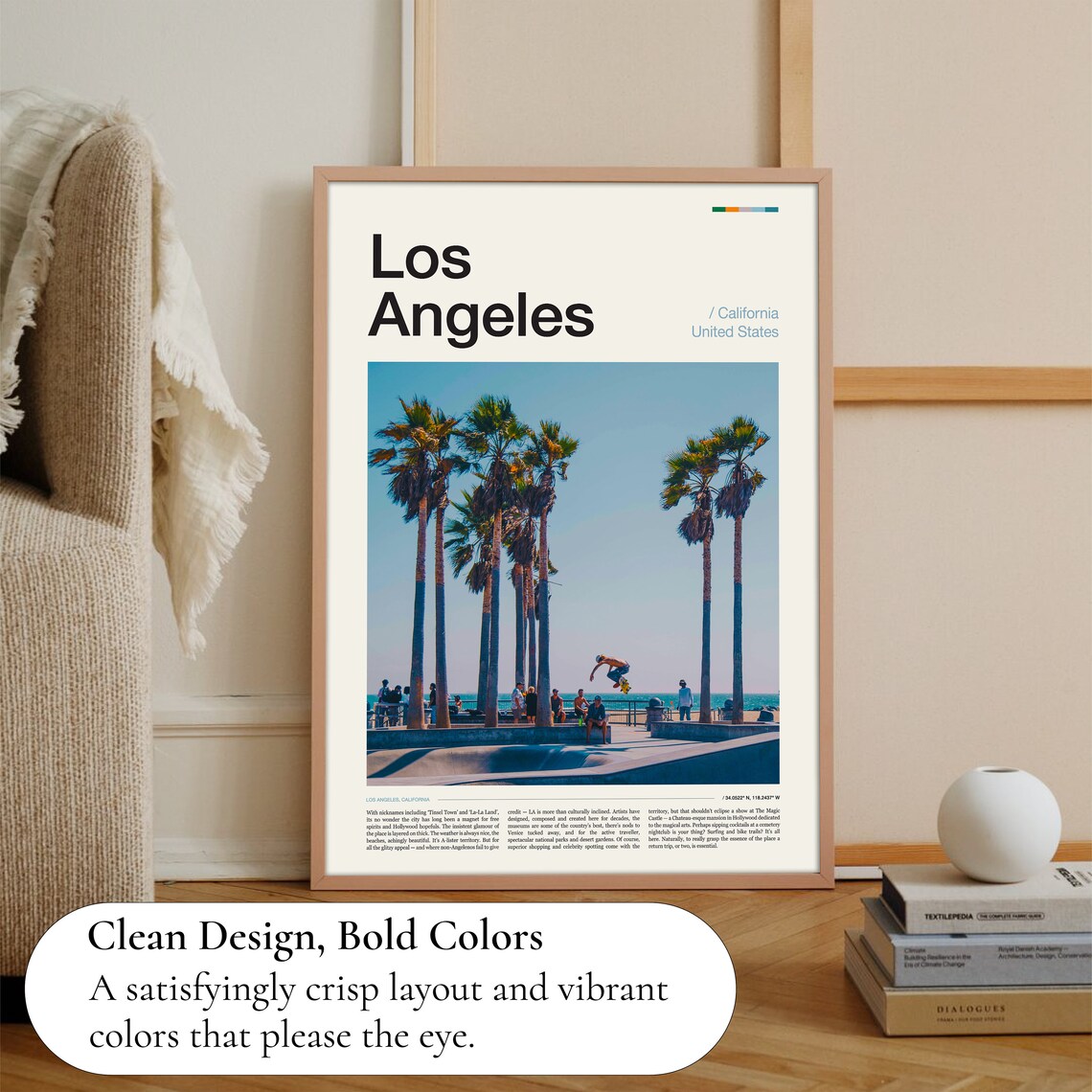 Los Angeles Travel Poster, City Wall Art Print - Image 3