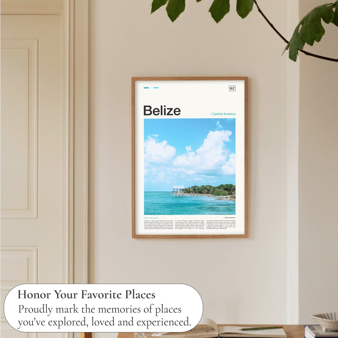Belize Print Belize Poster Belize Art Print Belize Wall Art Belize Artwork Belize Gift Belize Photo Belize Photography Belize Decor - Image 5