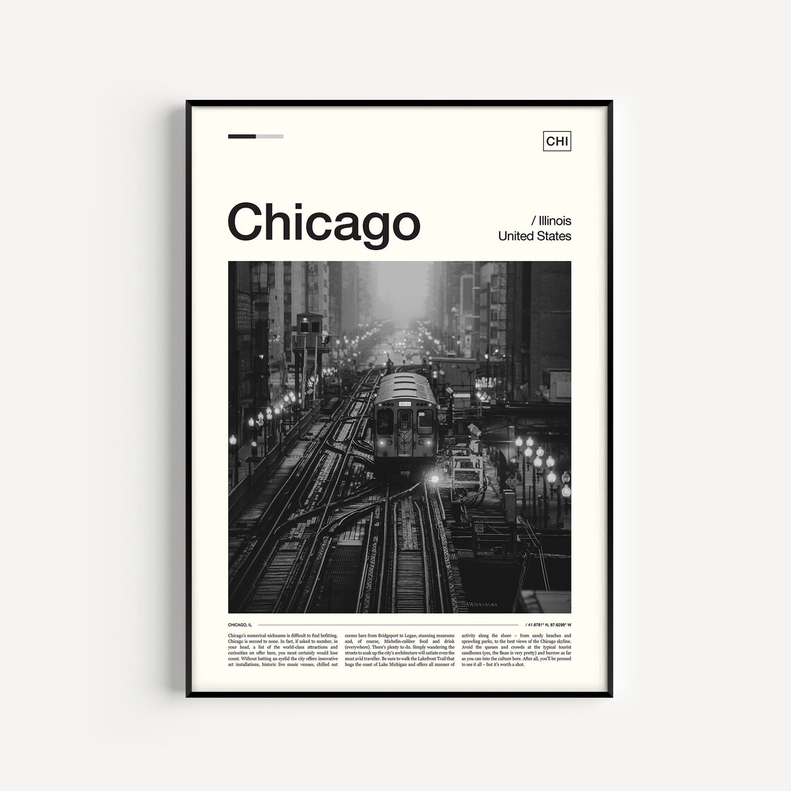 Chicago Art Chicago Artwork Chicago Travel Chicago City Poster Chicago Poster Chicago Print Chicago Photo Chicago Pictures
