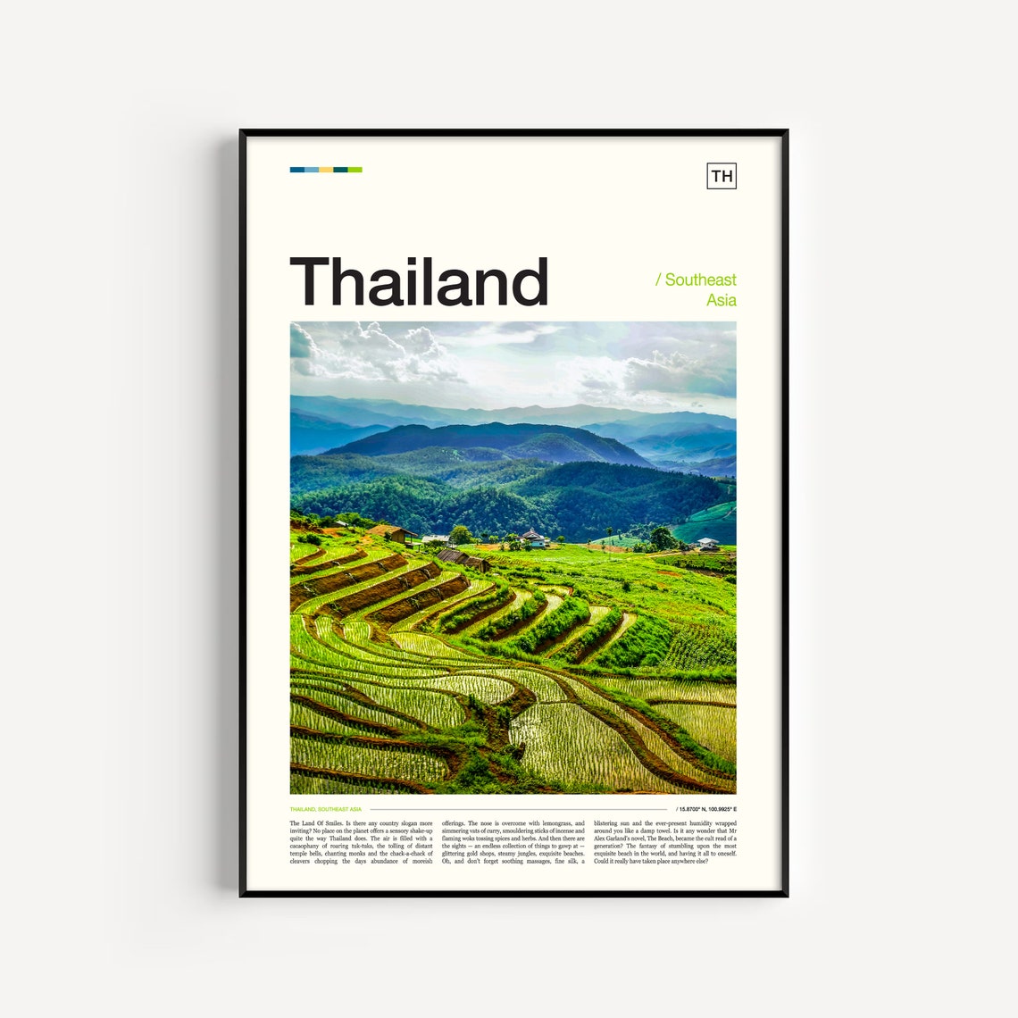 Thailand Poster Thailand Wall Art Thailand Art Print Thailand Print Thailand Photo Thailand Photography Thailand Travel