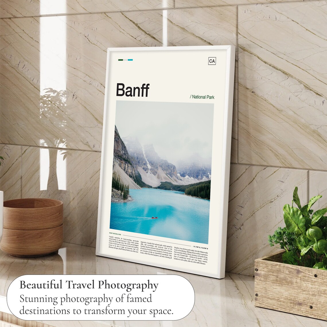 Banff National Park Travel Poster, Alberta - Image 4