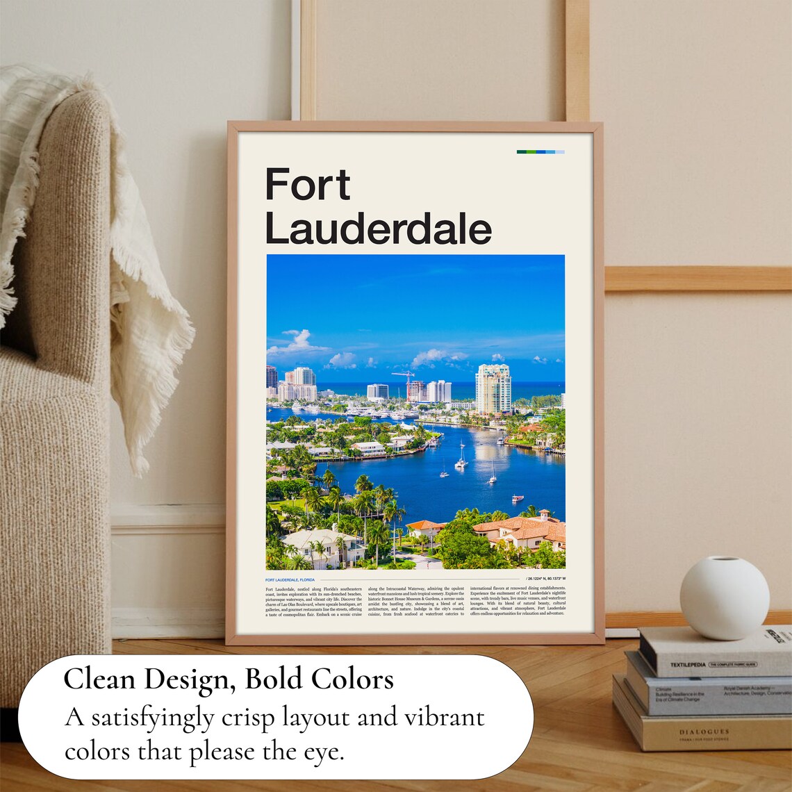 Fort Lauderdale Florida Harbor Marina Aerial Coastal Photo Poster - Image 2
