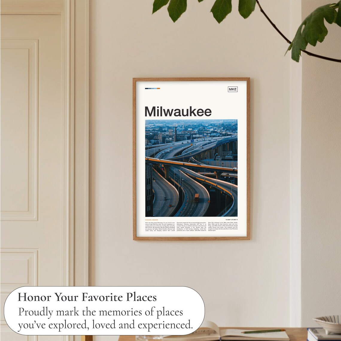 Milwaukee Travel Poster, City Wall Art Print - Image 5