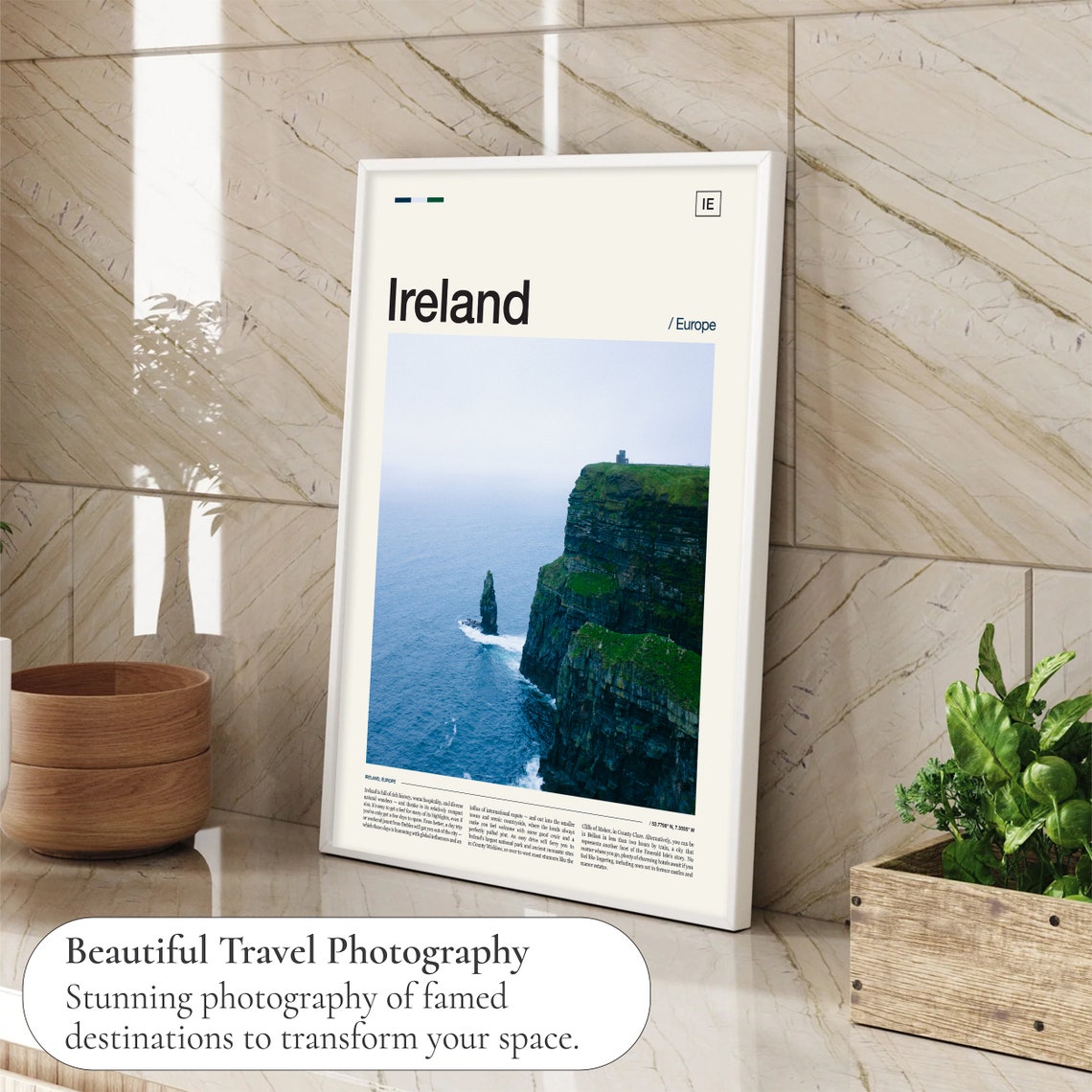 Ireland Europe Cliffs of Moher Sea Cliffs Coastal View Photo Poster - Image 4