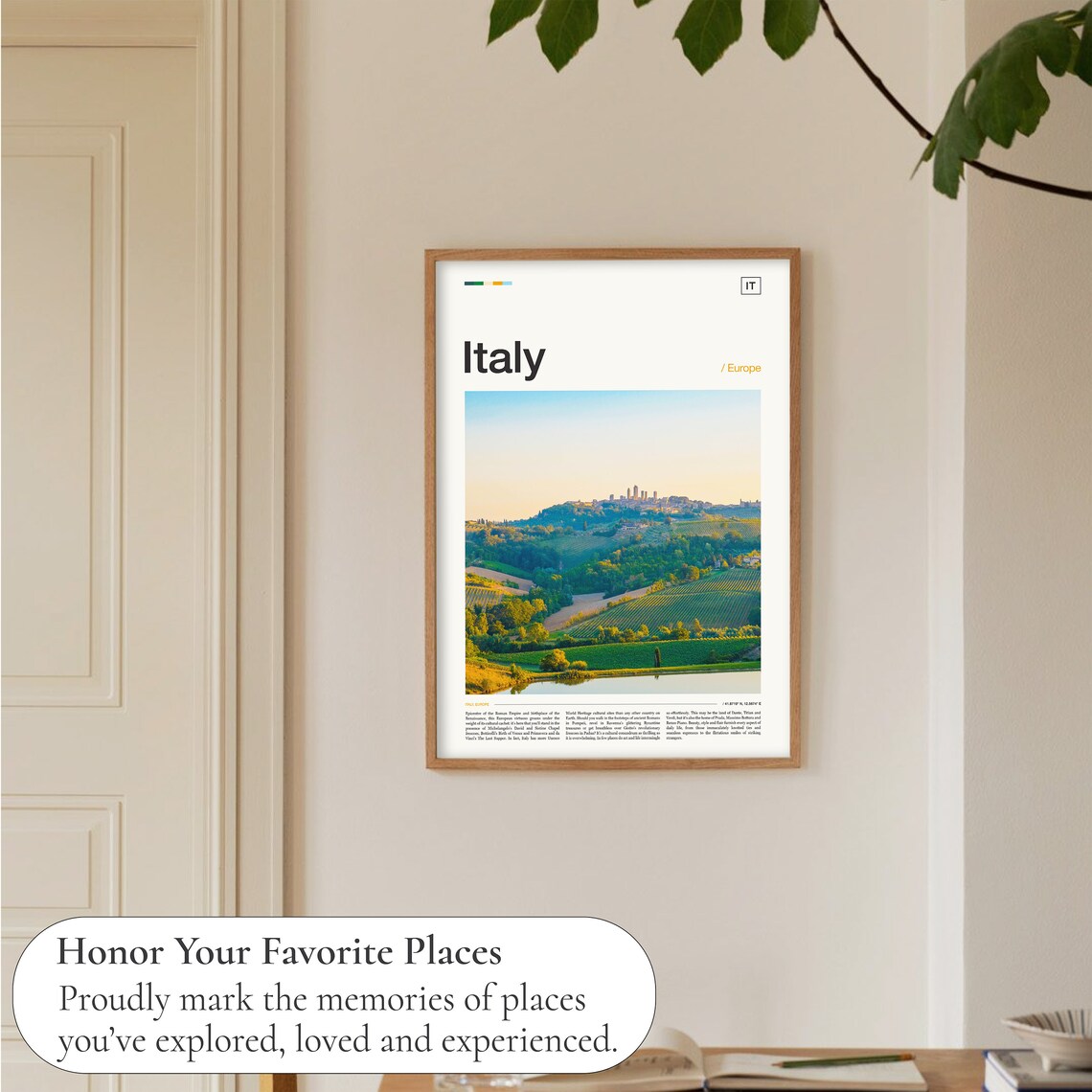 Italy Travel Poster, European Wall Art Print - Image 5