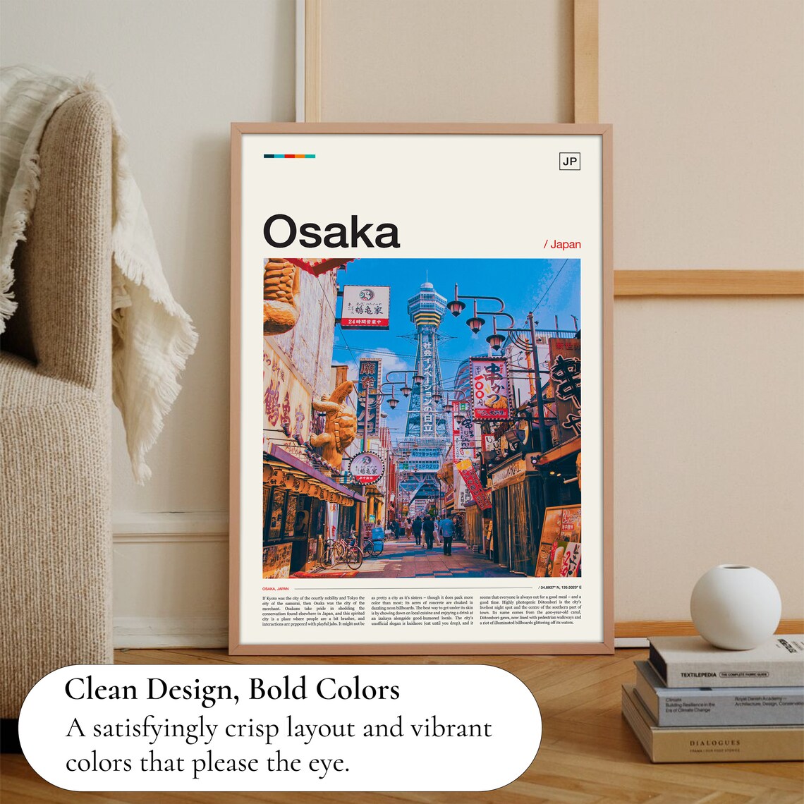Osaka Photography Travel Poster, Japan Wall Art - Image 3