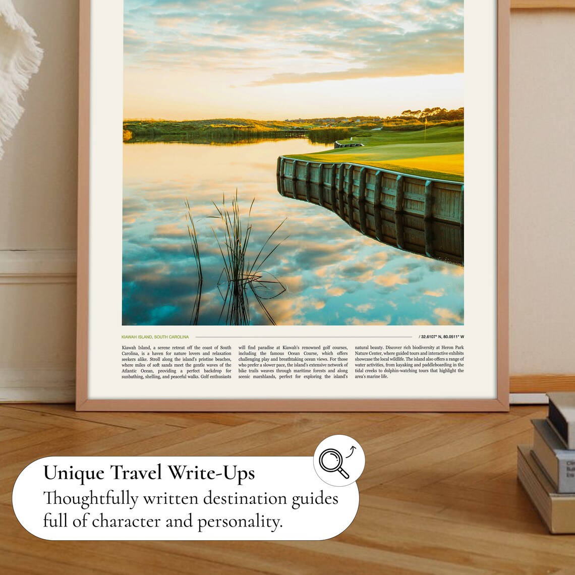 Kiawah Island Travel Poster, Coastal Wall Art Print - Image 2