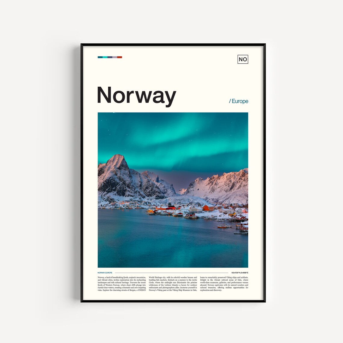 Norway Art Norway Gifts Norway Photography Norwegian Decor Norway Poster Norway Travel Poster Scandinavian Art Scandinavian Print