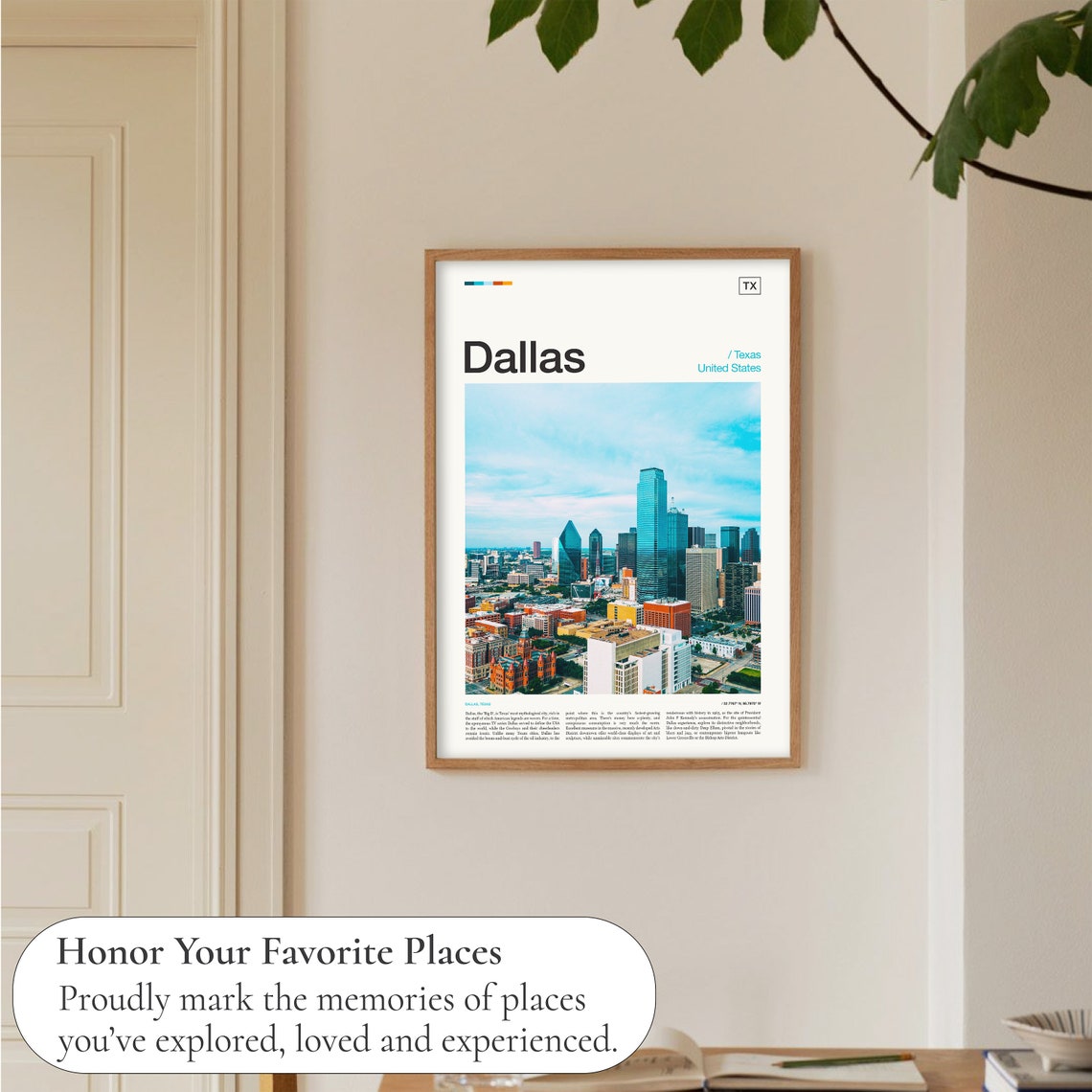 Dallas Print Dallas Poster Dallas Wall Art Dallas Art Print Dallas Photo Dallas Photography Dallas Decor Dallas Travel Print - Image 5
