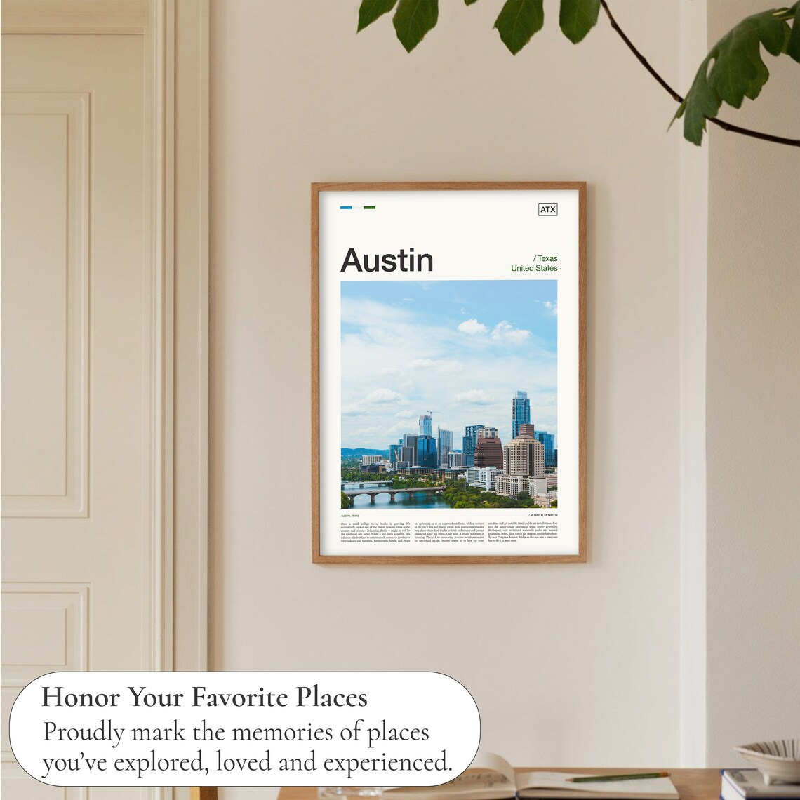 Austin Texas Travel Poster, City Photography Print - Image 5