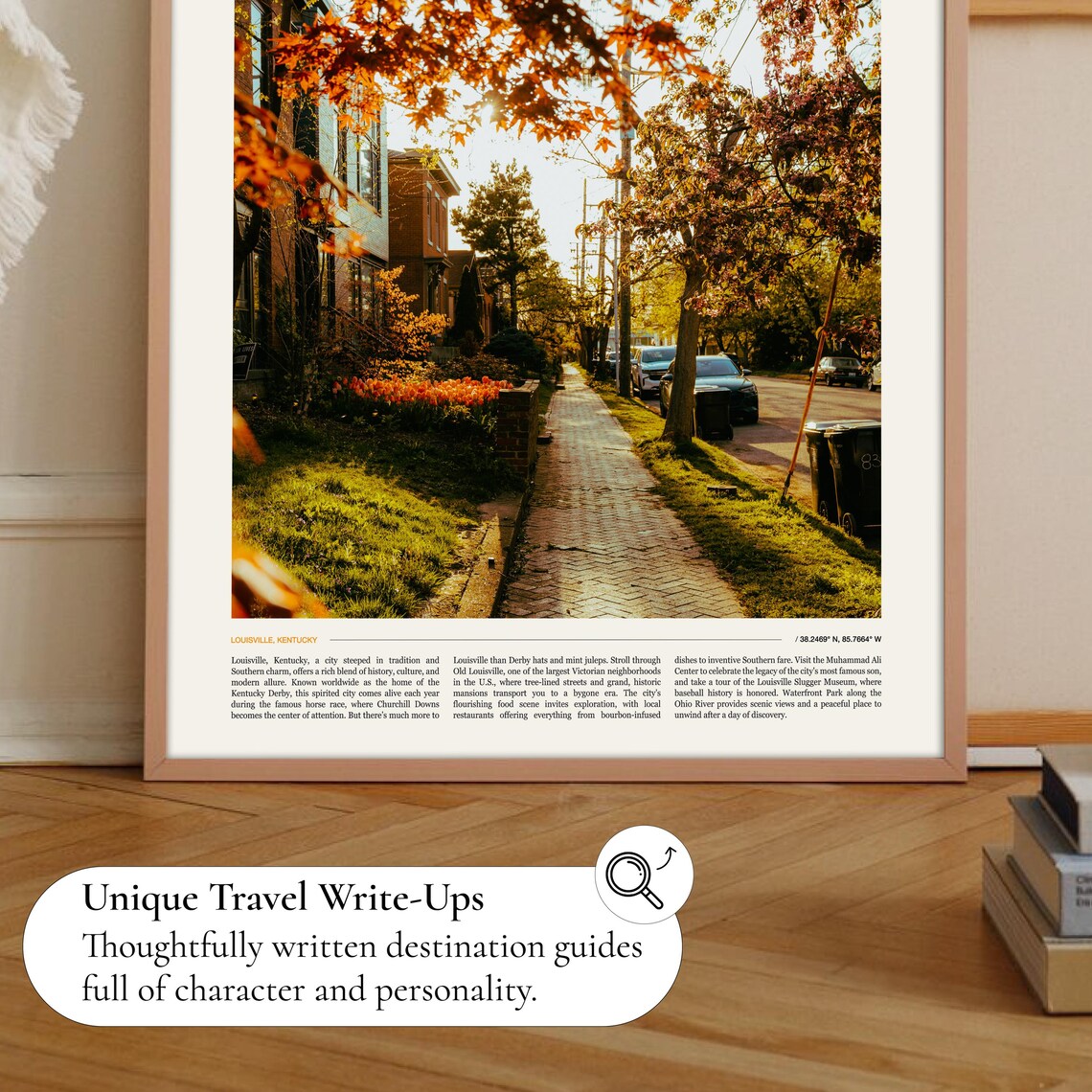 Louisville Kentucky Autumn Street Fall Foliage Travel Poster - Image 2