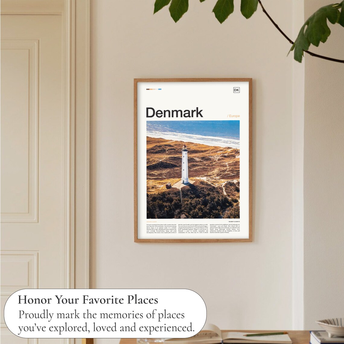Denmark Europe Lighthouse Dunes North Sea Coast Photo Travel Poster - Image 5