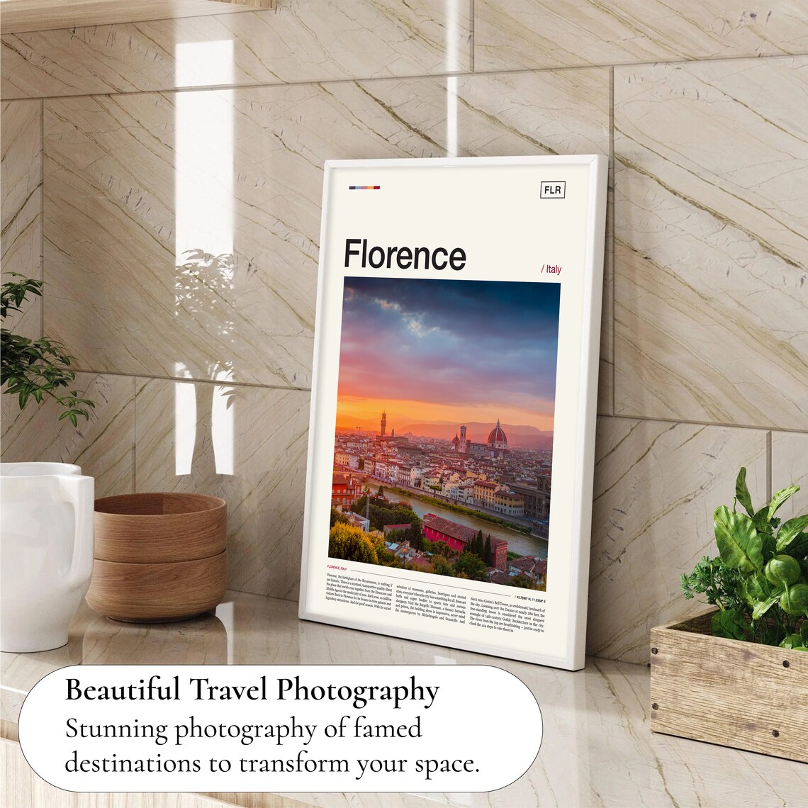 Florence Italy Travel Poster - Image 4