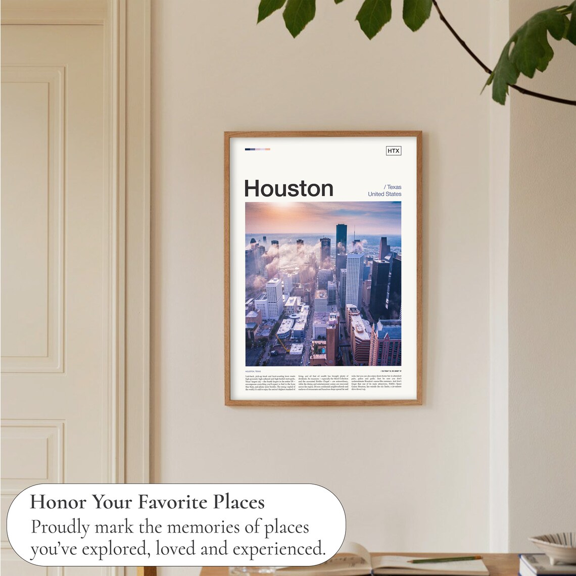 Houston Travel Poster, City Wall Art Print - Image 5