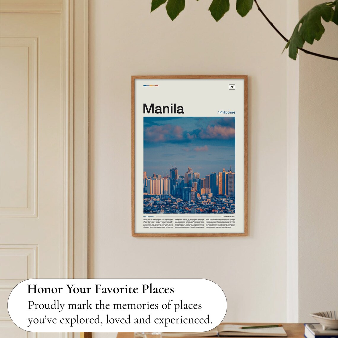 Manila Philippines City Skyline Dusk Urban Skyline Travel Poster - Image 5