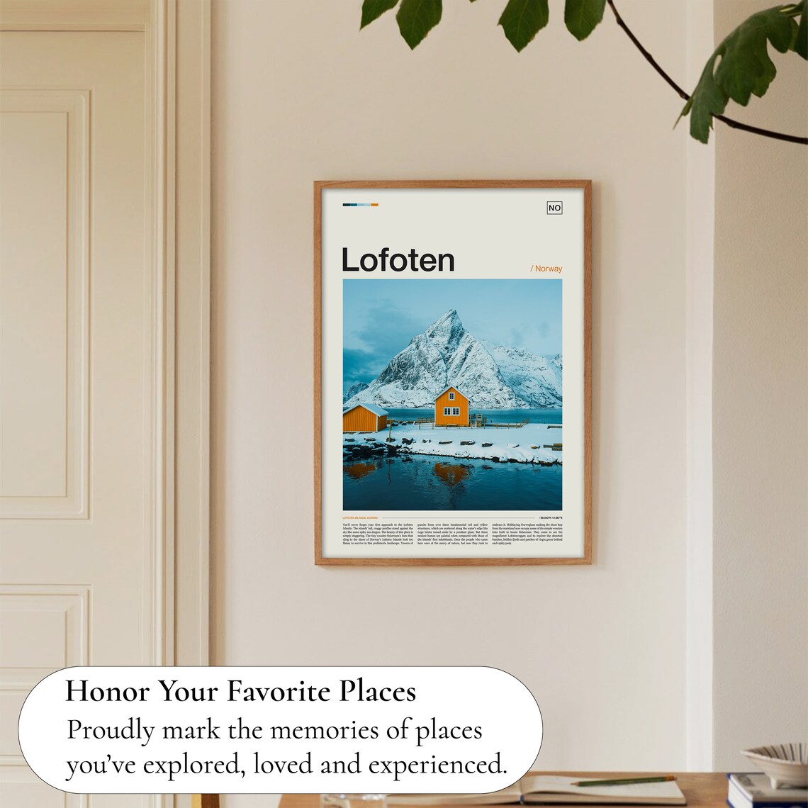 Lofoten Norway Travel Poster, Nordic Wall Art - Image 5