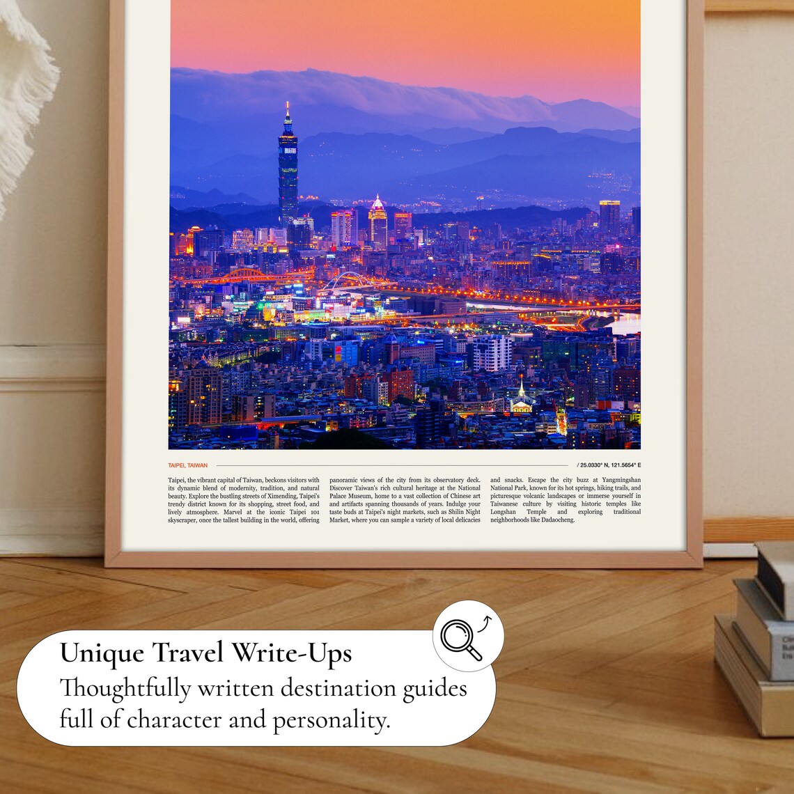 Taipei Taiwan Travel Poster, Asia Wall Art Print - Image 2