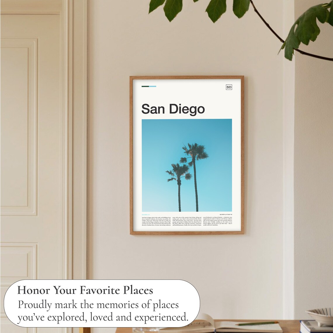 San Diego Travel Poster, Coastal Place Art Print - Image 5