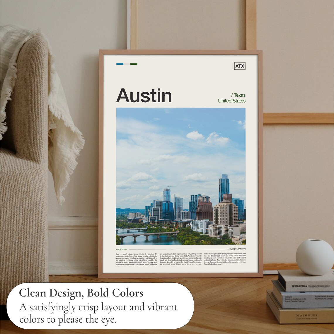 Austin Texas Travel Poster, City Photography Print - Image 3